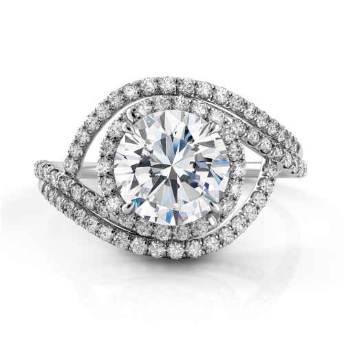 Danhov Abbraccio Elegant Diamond Engagement Ring. To buy this product please visit herehttps://eyeonjewels.com/product/danhov-abbraccio-elegant-diamond-engagement-ring-13980