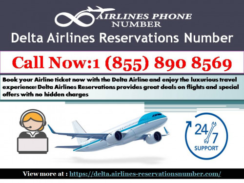 You can also get information about delta airline flight status, schedule and booking on our Delta Airlines Phone Number toll-free: 1 (855) 890 8569. For more info https://delta.airlines-reservationsnumber.com/