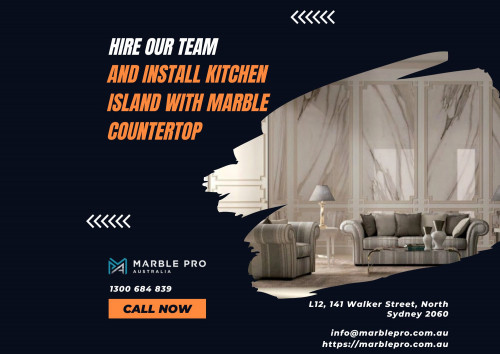 When it is about the construction of a Kitchen Island with marble countertop, you can’t miss out on hiring skilled installers. Reach out to the experts of Marble Pro to consult and hand over your project. We are here to help you achieve your construction dream. Dial 1300 684 839 for details.
