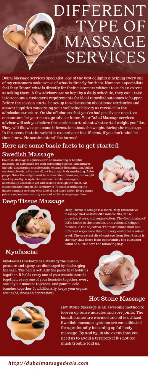 Dubai Massage Deals offers exclusive daily massage deals in Dubai, Sharjah and Abu Dhabi. We provide top discounted massage services to our clients.  http://dubaimassagedeals.com/