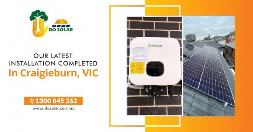 ⚙️Installation of 6.66 kW Solar Power System completed by our solar team in Craigieburn, VIC?
?If you need help deciding on the best solar power installation for your home’s solar power needs contact us.

Do Solar
Call us: 1300 845 262
Address: Level 1A, 6/18 - 20 Edward Street, Oakleigh, VIC 3166, Australia.
Mail us: operations@dosolar.com.au

Find us on
Facebook: https://www.facebook.com/dosolarvic
Instagram: https://www.instagram.com/dosolar
Twitter: https://twitter.com/DosolarMelbourn