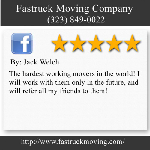 Fastruck Moving Company
11818 Riverside Dr Ste 118
Valley Village, CA 91607
(323) 849-0022

http://www.fastruckmoving.com/el-segundo-movers/