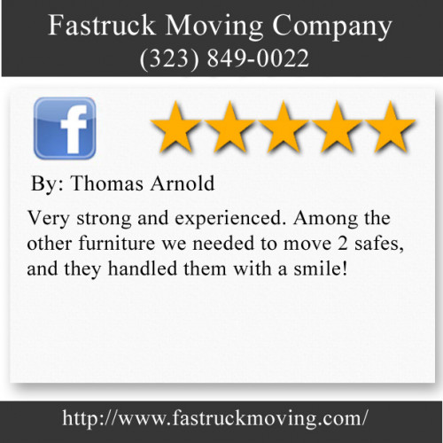 Fastruck Moving Company
11818 Riverside Dr Ste 118
Valley Village, CA 91607
(323) 849-0022

http://www.fastruckmoving.com/canoga-park-movers/