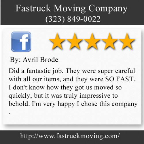 Fastruck Moving Company
11818 Riverside Dr Ste 118
Valley Village, CA 91607
(323) 849-0022

http://www.fastruckmoving.com/arcadia-movers/