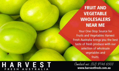 Find the best fruit and vegetable wholesalers near me at https://harvestfresh.com.au/

Visit :
https://harvestfresh.com.au/contacts/
https://harvestfresh.com.au/fruits-range/

Find Us : https://goo.gl/maps/YsCXEK2ZgHTUX9U78

Far from offering just staple foods, you will have all manner of ingredients that you require for your recipes. Everything from individual cuts of meat and more unusual fish to exotic fruit and vegetables, and not forgetting an exceptional range of herbs, spices, and other seasonings, are available. Whatever you are looking for, there is a good chance that you will be able to find it through the use of fruit and vegetable wholesalers near me services.

Social Links :

https://wiseintro.co/wholesalefruitandveg
https://www.trepup.com/harvestfresh
https://fruitandvegsuppliers.brandyourself.com/
https://en.gravatar.com/wholesalefruitandveg

Harvest Fresh

Address : 9 South Road, Sydney Markets,
Sydney New South Wales 2129, Australia
Website : www.harvestfresh.com.au
Email : info@harvestfresh.com.au
Phone : (02) 9746 6503
Fax : (02) 8362 9917
Working Hours : Open 24/7

Product/Services :

Fruit And Veg Suppliers
Fruit And Vegetable Suppliers
Fruit And Vegetable Providers
Sydney Fruit And Vegetable Suppliers