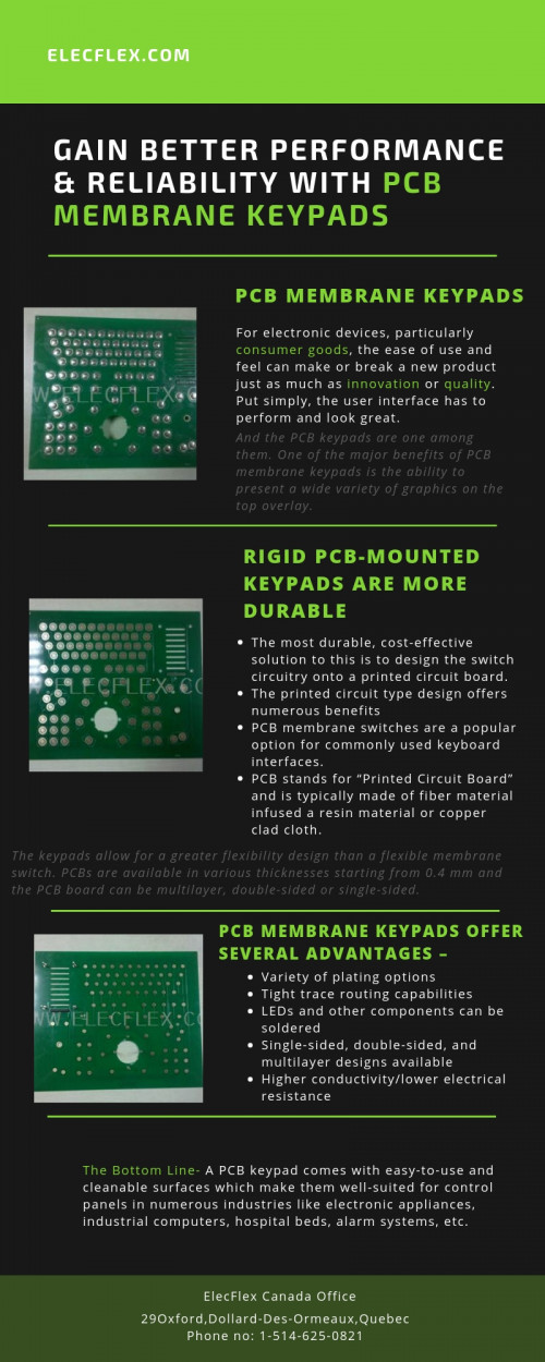 If you want to gain better performance and reliability, PCB-based membrane keyboard is your answer. Know all about this highly durable, reliable, and long lifecycle keypad here at https://articlesforwebsite.com/gain-better-performance-reliability-with-pcb-membrane-keypads/