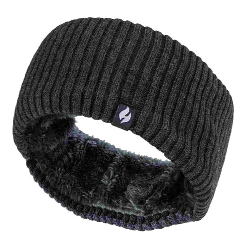 HEADBAND Ribbed Dark Grey