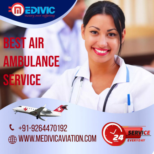Medivic Aviation Air Ambulance Services in Guwahati provides bed-to-bed transfer facilities with highly experienced and very dedicated medical teams and also provides hi-tech medical tools to the patient. 
More@ https://bit.ly/2FN97z4