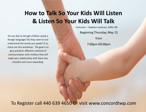 How to talk to your kids May 23