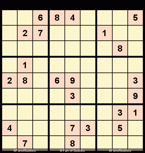 - Locked Candidates Pointing
- Pair
- Slice and Dice
- Guardian Sudoku Expert 4595 November 2, 2019