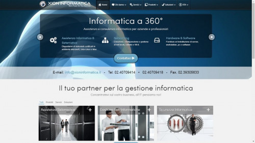 Xion Informatica vi aiuterà nel predisporre ed installare una rete informatica altamente efficiente.
https://www.xion.it/it/prodotti/networking