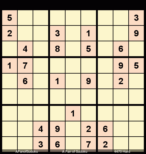 Locked Candidates Pointing
Slice and Dice
Guardian Sudoku Hard 4470 July 19, 2019