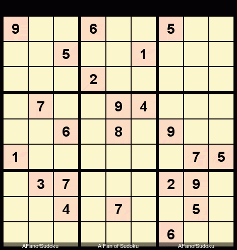 Pair
New York Times Sudoku Hard June 21, 2019