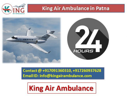King Air Ambulance in Patna is very quick to respond and very reliable. You can hire it anytime in an emergency case.
Visit: https://www.kingairambulance.com/air-train-ambulance-patna/