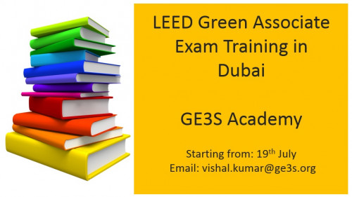 GE3S Academy is renowned  #LEED #Green #Associate training provider in UAE. We are running the LEED GA 3 day course on 19th July, 20th July and 26th July. To know more about our training details please contact us at vishal.kumar@ge3s.org.

https://www.ge3s.org/leed-training/