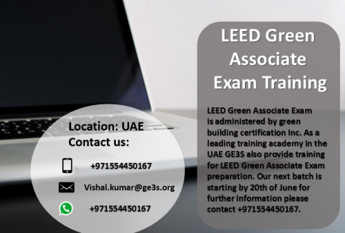 Are you trying to live a green clean life? Are you worried about the future? Get yourself certified with a #LEED #GA credential and help others green their initiatives as well. Contact vishal.kumar@ge3s.org for further information about LEED GA.
 https://www.ge3s.org/leed-training/