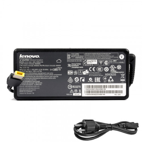 https://www.goadapter.com/original-lenovo-ideapad-y70015isk-80nv00gpge-chargeradapter-135w-p-53441.html

Product Info
Input:100-240V / 50-60Hz
Voltage-Electric current-Output Power: 20V-6.75A-135W
Plug Type: Yellow square With 1-Pin
Color: Black
Condition: New,Original
Warranty: Full 12 Months Warranty and 30 Days Money Back
Package included:
1 x Lenovo Charger
1 x US-PLUG Cable(or fit your country)
Compatible Model:
45N0361 Lenovo, 45N0554 Lenovo, 35044607 Lenovo, 45N0364 Lenovo, 35043700 Lenovo, 45N0501 Lenovo, 36200609 Lenovo, 45N0550 Lenovo, 36200318 Lenovo, 36200314 Lenovo, 45N0362 Lenovo, 36200605 Lenovo, 45N0485 Lenovo, 45N0365 Lenovo, 4X20E50563 Lenovo, 45N0552 Lenovo, 4X20E50564 Lenovo, 45N0556 Lenovo, 4X20E50559 Lenovo, 4X20E50560 Lenovo, 4X20E50572 Lenovo, 4X20E50567 Lenovo, 4X20E50568 Lenovo, 4X20E50561 Lenovo, 4X20E50570 Lenovo, 4X20E50558 Lenovo, 4X20E50571 Lenovo, 4X20E50573 Lenovo, 4X20E50565 Lenovo, 4X20E50566 Lenovo, 4X20E50562 Lenovo, 4X20E50569 Lenovo, ADL135NLC3A Lenovo, ADL135NDC3A Lenovo, PA-1131-72 Lenovo, SA10M42761 Lenovo, 5A10J75112 Lenovo,
