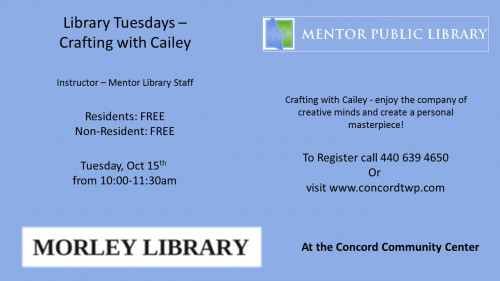 Library Tuesday, Oct 15th