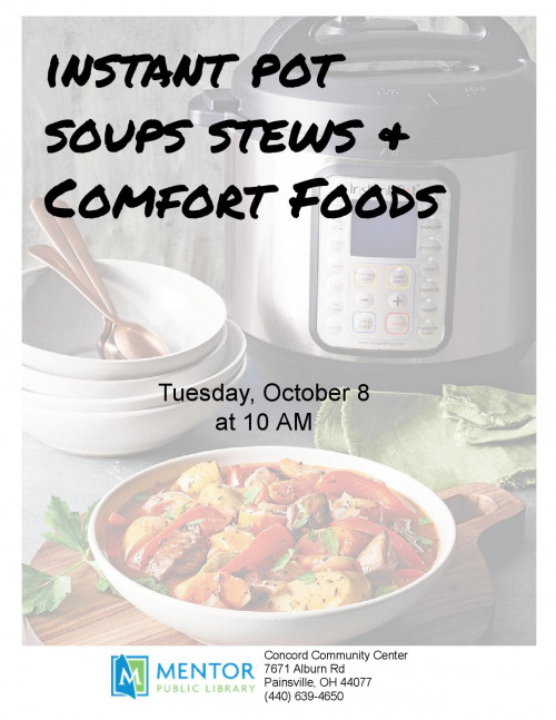 Library Tuesday, october 8 Concord Library Tuesdays Instant pot page 001