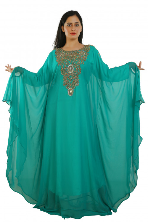 Checkout this Light Green Kaftan which is very beautiful to wear for any parties. You will find this kaftan at Mirraw Online Store. http://bit.ly/2w6p4Ms