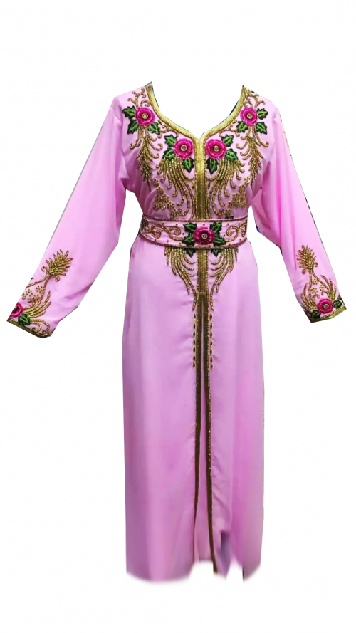 Checkout Light Pink Kaftan Dress from Mirraw Online Store at discounted prices where women will love shopping beautiful designer light pink kaftans. http://bit.ly/2vkVUbT