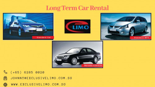Looking for Long Term Car Rental? Exclusive Limo is offering Monthly Car Leasing in Singapore. Picking the car of your choice and whenever day you wish. Come and know some major factors before renting a car.

#longtermcarrental
#monthlycarleasingsingapore
https://www.exclusivelimo.com.sg/monthly-car-leasing-singapore/