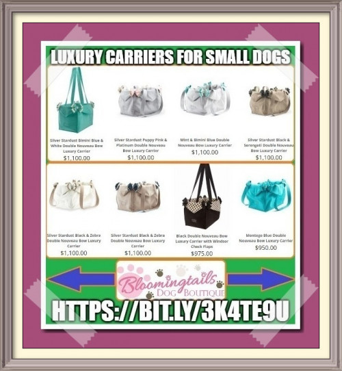 Find the best selection of dog carriers for small dogs here at Bloomingtails Dog Boutique. Our online store offers great quality on dog luxury items at the best price. https://bit.ly/3IlLOxW