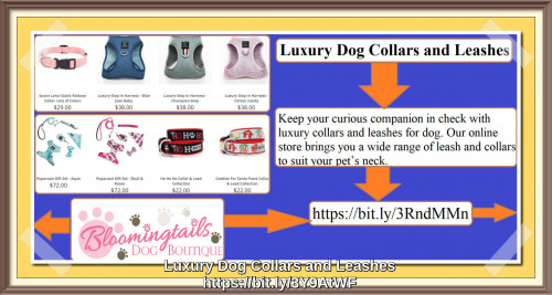 Our online store brings you a wide range of leash and collars to suit your pet’s neck. Leather, ribbon & fabric, water proof collars are some of the varieties you would find here. https://bit.ly/3XQdXCq