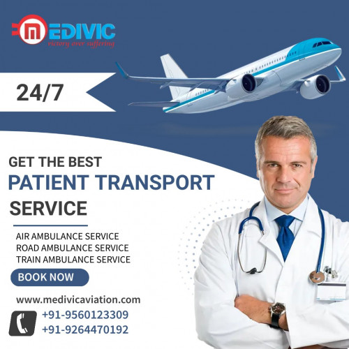 Medivic Aviation Air Ambulance in Ranchi offers the newest healthcare equipment to the patient at a competitive fare. We also provide private aircraft and all kinds of air ambulances with ICU setup. So get our services and transfer your loved one very safely. 
More@ https://bit.ly/2Hbdq9e