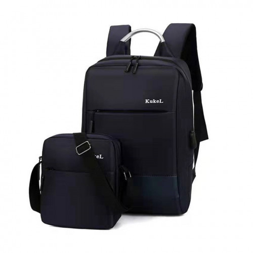 Multi functional Large Capacity Laptop Bag+shoulder bag Blue