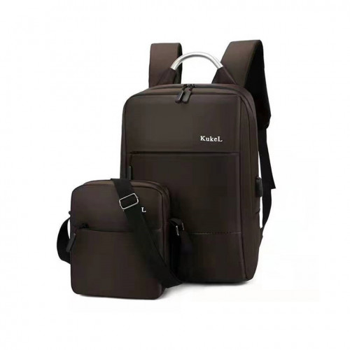 Multi functional Large Capacity Laptop Bag+shoulder bag Coffee