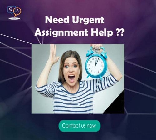 Are you getting nightmares due to academic task with an extremely short deadline? Is it very difficult for you to complete that assignment on time? Don’t worry Just Question Answer is here to help you in this moment of urgency. 

Just Question Answer is the perfect place from where students can get Urgent Assignment Help service from experts and online tutors.The motto of our portal is to provide the online tutor facility in urgency to our students at an affordable price so that they can achieve good grades.


• Instant response  
• The easy and quick order process
• Meet extremely short deadlines
• Dissertation help
• Coursework help
• Homework help
• Essay help
• Top quality assignments
• 100 percent original content
• Urgent assignment help for all subjects
• 3000+ Ph.D. qualified writers
• Round the clock live support
• On-time delivery
• Safe payment mode
• Phone calls on demand


Please Visit the Services : - http://bit.ly/2NsXd0E