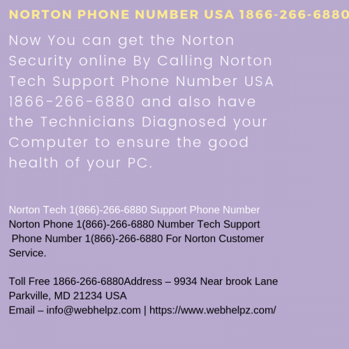 Our Norton antivirus to safeguards your personal computers and apart from providing security to you PC we have decided to provide a great user experiences to our customers.

For More Information:
Call US: 1866-266-6880
Email US: support@nortonguide.net
Visit: https://www.nortonguide.net/norton-phone-number-tech-support/