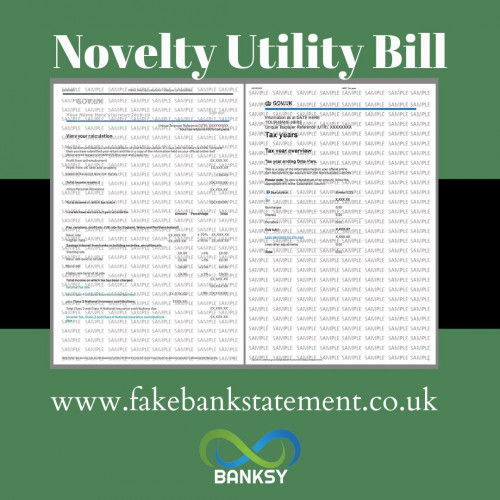 Create a professional fake utility bills all data created by you. From a wide range variety of providers with both monthly/quarterly set styles. Order now! 24hrs support.

Source: https://www.fakebankstatement.co.uk/fake-utility-bill.html