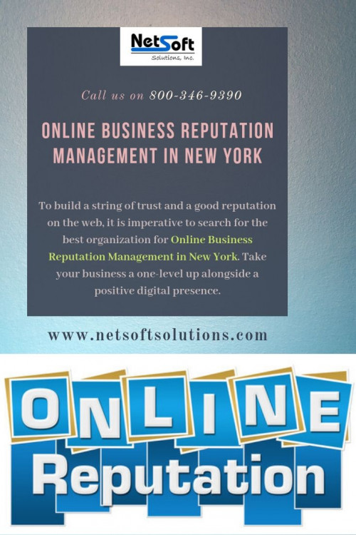 Building a strong presence in the online market is all that our organization does with Online Business Reputation Management in New York. For any business, its reputation is essential to be kept up in both the online market and this present reality.

http://www.netsoftsolutions.com/business-reputation-management/