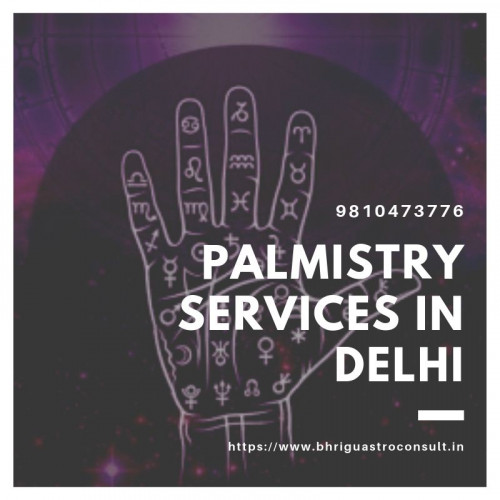 Visit us::https://www.bhriguastroconsult.in/palmistry-services-in-delhi/

What is palmistry? Palmistry is a science that the practice and art of trying to find out what people are like and what will happen in their future life by examining the lines on the palms of their hands. Astrologer Shastri Ji is a famous Palmistry Specialist in Delhi. Contact us 9810473776