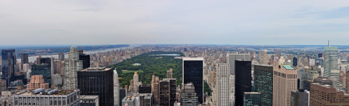 Panorama di New York Central Park dal Rockfeller