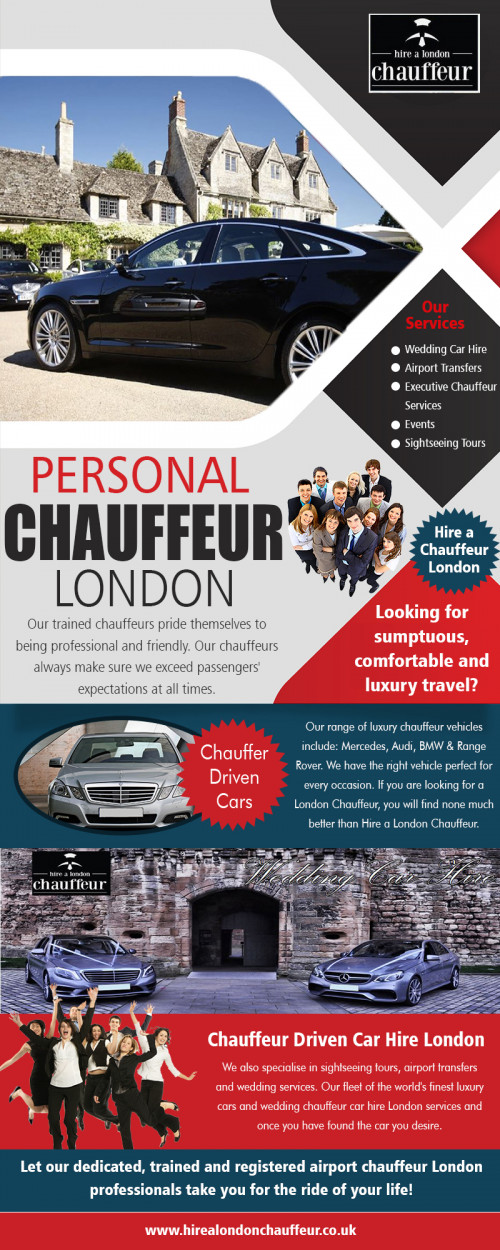 How to Choose the Best Chauffer Driven Cars at https://www.hirealondonchauffeur.co.uk/chauffeur-driven-cars/

Find us on : https://goo.gl/maps/PCyQ3qyUdyv

One of the most popular areas you will find executive chauffeur drive vehicles is in London. London has congestion charges in the city center and can be a nightmare driving experience for anyone who doesn't know the area well. Hiring Chauffer Driven Cars which comes with a driver is a pleasant experience, especially if you are heading to various cities for different meetings.

Social :
https://twitter.com/Hire_Chauffeur_
https://www.instagram.com/chauffeurhirelondon/
https://www.pinterest.co.uk/chauffeurhirelondon/
https://www.flickr.com/photos/162517421@N07/

TSDA Trans Ltd  London

Address: 31 Ellington Court, 
High Street, London, N14 6LB
Call Us On +447469846963, +442083514940
Email : info@hirealondonchauffeur.co.uk