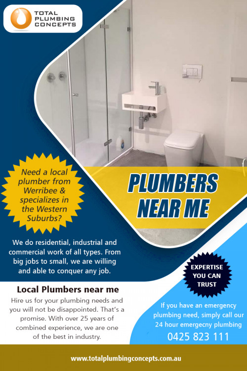 Just one call away with Blocked Drain Specialist Near Me at http://totalplumbingconcepts.com.au/drain-blockages/

Find Us: https://goo.gl/maps/HxU1pmmw7h2J7zR86

Services :

blocked drain specialist near me
blocked drain plumber
blocked shower drain
blocked drain plumbers
blocked stormwater drain
clear blocked drain
drainage specialist services

The most effective means to deal with drain troubles is to avoid them from taking place, to begin with. The root causes of most drainpipe obstructions are build-ups of residential or commercial waste. Attempt to minimize this by not using bathrooms as a waste container, area strainers into plugholes to capture hair, pieces of damaged soap and food waste, and on a once a week basis flush your drains with hot water. Get professionals Blocked Drain Specialist Near Me to help drain blockages in Altona.

Total Plumbing Concepts

Address: 2/21 Gerves Dr Werribee VIC 3030
Phone: 0425823111
Email: Info@totalplumbingconcepts.com.au

Social Links :

https://www.pinterest.com.au/totalplumbingconcepts/
https://www.instagram.com/plumberwerribee/
https://www.reddit.com/user/plumberwerribee
https://remote.com/plumberwerribee
http://plumberwerribee.strikingly.com/
https://www.allmyfaves.com/plumberwerribee
https://profiles.wordpress.org/plumberwerribee/
https://bestplumbers.com/australia/werribee/plumbing-services/total-plumbing-concepts
https://parkbench.com/directory/total-plumbing-concepts