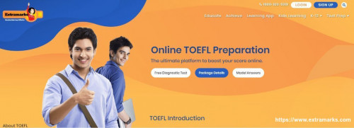 Extramarks Education is an online learning forum that helps students perform better in their academic lives by providing them with a huge number of resources. These resources are built in a way that helps students identify with their curriculum better and thus gain an education in a better form. The firm also caters to the needs of competitive exam aspirants. Click on the link provided for TOEFL preparation material.
https://www.extramarks.com/toeflpackages