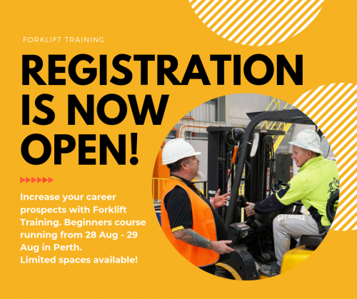 Register soon to secure your spot. Limited spaces are available! To make a booking, please visit us at https://www.naratraining.com.au/courses/forklift-training-courses/licence-forklift-perth/ or give us a call on 1800 446 975.