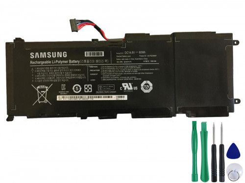 https://www.goadapter.com/original-80wh-samsung-np700z5c-serie-battery-p-93654.html

Product Info:
Battery Technology: Li-ion
Device Voltage (Volt): 14.8 Volt
Capacity: 5400 mAh / 80 Wh / 4-Cell
Color: Black
Condition: New,100% Original
Warranty: Full 12 Months Warranty and 30 Days Money Back
Package included:
1 x Samsung Battery
Compatible Model:
AA-PBZN8NP Samsung, AA-PLZN8NP Samsung, BA43-00318A Samsung, BA4300353A Samsung, BA4300318A Samsung, BA43-00353A Samsung,