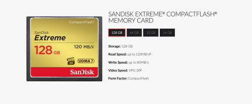 SanDisk Extreme CF 120mb 05