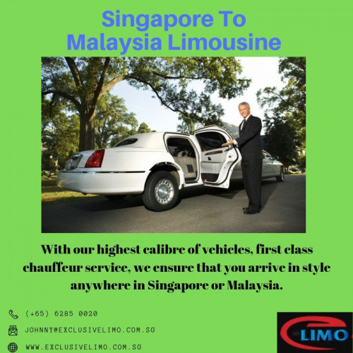Looking for Chauffeur Limousine Service? Exclusive Limo is the best Car rental Company that is providing Chauffeur Limousine Service to arrive in style anywhere in Singapore or Malaysia.

#singaporetomalaysialimousine
http://www.exclusivelimo.com.sg/chauffeur-limousine-services-singapore/