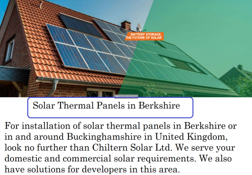 For installation of solar thermal panels in Berkshire or in and around Buckinghamshire in United Kingdom, look no further than Chiltern Solar Ltd. We serve your domestic and commercial solar requirements. We also have solutions for developers in this area. For more information visit our website, https://bit.ly/2RZ5Q3z