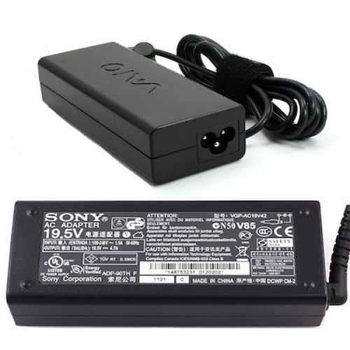 https://www.goadapter.com/original-sony-vaio-vpceg1bfxp-vpceg1bfxw-chargeradapter-90w-p-61527.html

Product Info:
Input:100-240V / 50-60Hz
Voltage-Electric current-Output Power: 19.5V-4.7A-90W
Plug Type: 6.5mm / 4.4 mm 1 Pin
Color: Black
Condition: New,Original
Warranty: Full 12 Months Warranty and 30 Days Money Back
Package included:
1 x Sony Charger
1 x US-PLUG Cable