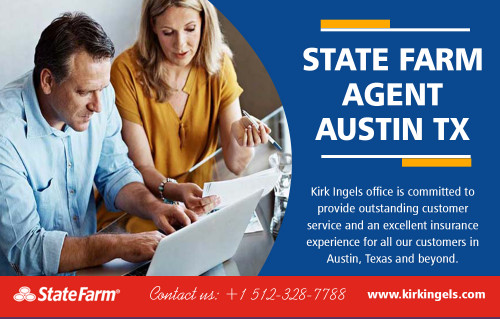 Get a free quote from Austin State Farm Agent at https://www.kirkingels.com 

Find Us : https://goo.gl/maps/UB2ddTL3kAjXLWin6 

Our Services : 

Auto Insurance 
Business Insurance 
Life Insurance 
Health Insurance 
Property & Casualty Insurance 

Selecting Austin State Farm Agent who will offer excellent advice in Insurance related issues is equally as important as choosing or choosing a qualified doctor, urge, or financial adviser to your loved ones. An insurance broker, also occasionally known as Insurance Agents, you eventually pick can most likely be a deal maker or a deal breaker on your lifetime and its own savings. For the simple fact that Insurance is something which entails yours and your employees' own lives and resources, it needs to be a choice that needs sufficient of your time and participation.

Address : 3701 Bee Caves Rd STE 201, Austin, TX 78746, USA 

Phone  : +1 512-328-7788 
Fax    : (512) 870-9370 

Social Links : 

https://wiseintro.co/kirk-ingles 
https://www.instagram.com/statefarmaustintx/ 
https://www.yelp.com/biz/kirk-ingels-state-farm-insurance-agent-austin 
https://about.me/kirkingles 
https://kirkingles.brandyourself.com/ 
https://refind.com/StateFarmAustinTX