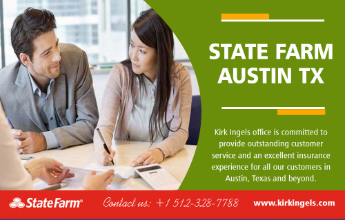 Locate a nearby Austin State Farm Agent and get a free quote today at https://www.kirkingels.com 

Find Us : https://goo.gl/maps/UB2ddTL3kAjXLWin6 

Our Services : 

Auto Insurance 
Business Insurance 
Life Insurance 
Health Insurance 
Property & Casualty Insurance 

Selecting a capable Austin State Farm Agent is among the most essential things you can do to secure your assets. Independent Insurance Agents can supply you with additional options when comparing cost, reputation, and customer services. Insurance Agents will be able to help you select from many organizations to supply the very best possible coverage at the lowest prices. The biggest error people make when picking Insurance is to just start looking for the lowest cost, therefore it's always best to request a specialist.

Address : 3701 Bee Caves Rd STE 201, Austin, TX 78746, USA 

Phone  : +1 512-328-7788 
Fax    : (512) 870-9370 

Social Links : 

https://wiseintro.co/kirk-ingles 
https://www.instagram.com/statefarmaustintx/ 
https://www.yelp.com/biz/kirk-ingels-state-farm-insurance-agent-austin 
https://about.me/kirkingles 
https://kirkingles.brandyourself.com/ 
https://refind.com/StateFarmAustinTX