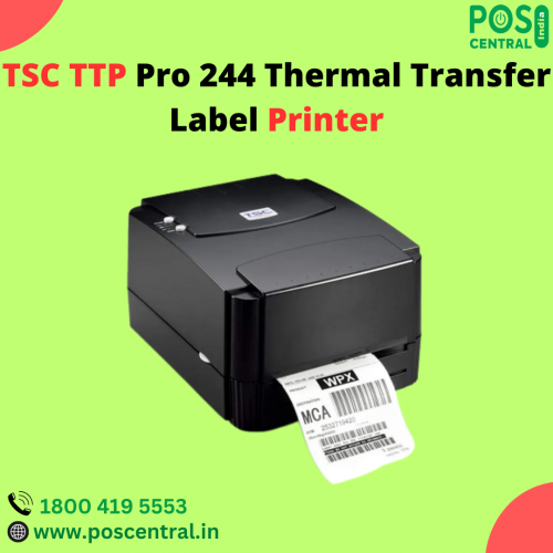 The TTP-244 has a print resolution of 203 dpi, providing clear, crisp text & graphics. The TSC TTP 244 Pro 203 Dpi has a maximum print width of 4.25 inches & a maximum print speed of 5 inches per second, making it suitable for printing large batches of labels quickly & efficiently. It can accommodate a wide range of label sizes, from 1 inch to 4.25 inches in width & 0.87 inches to 90 inches in length. Overall, it is a reliable & versatile printing solution that can meet the printing needs of various industries & applications. POS Central India website offers amazing deals on TSC TTP Pro 244 Thermal Transfer Label Printer at best prices with free express delivery. For more information, go through https://www.poscentral.in/tsc-ttp-244-pro-203-dpi-up-to-5-ips-serial-and-usb-i-f-thermal-transfer-label-printer.html