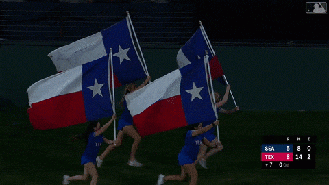 Texas Flags Ranger game 7 31 2019